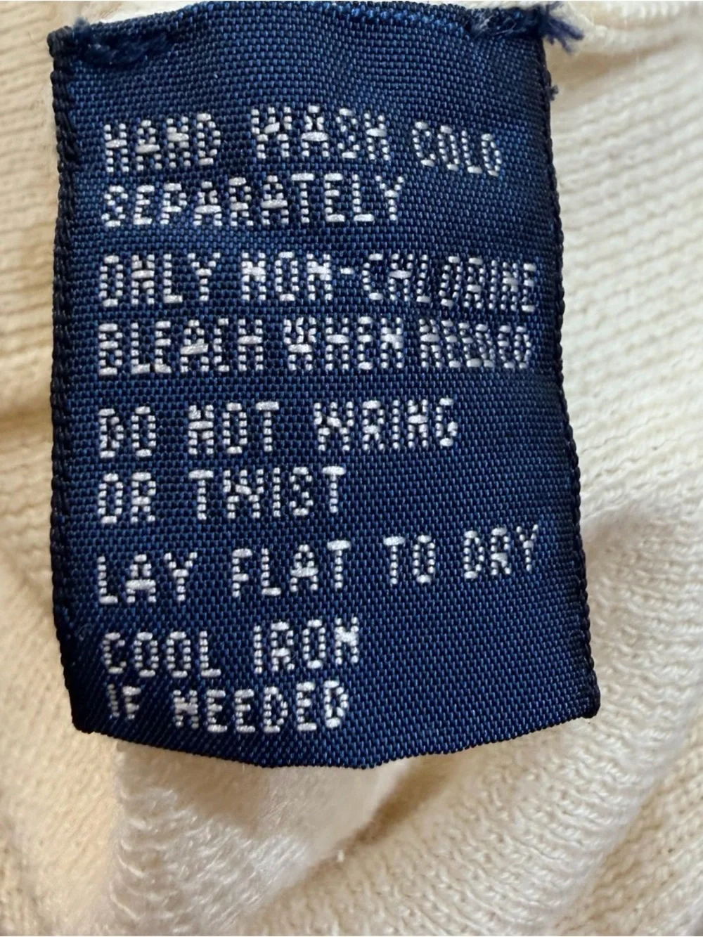 Polo Ralph Lauren Polo 5XB Mens Cream Pima Cotton Sweater Big & Tall Pony Preppy
